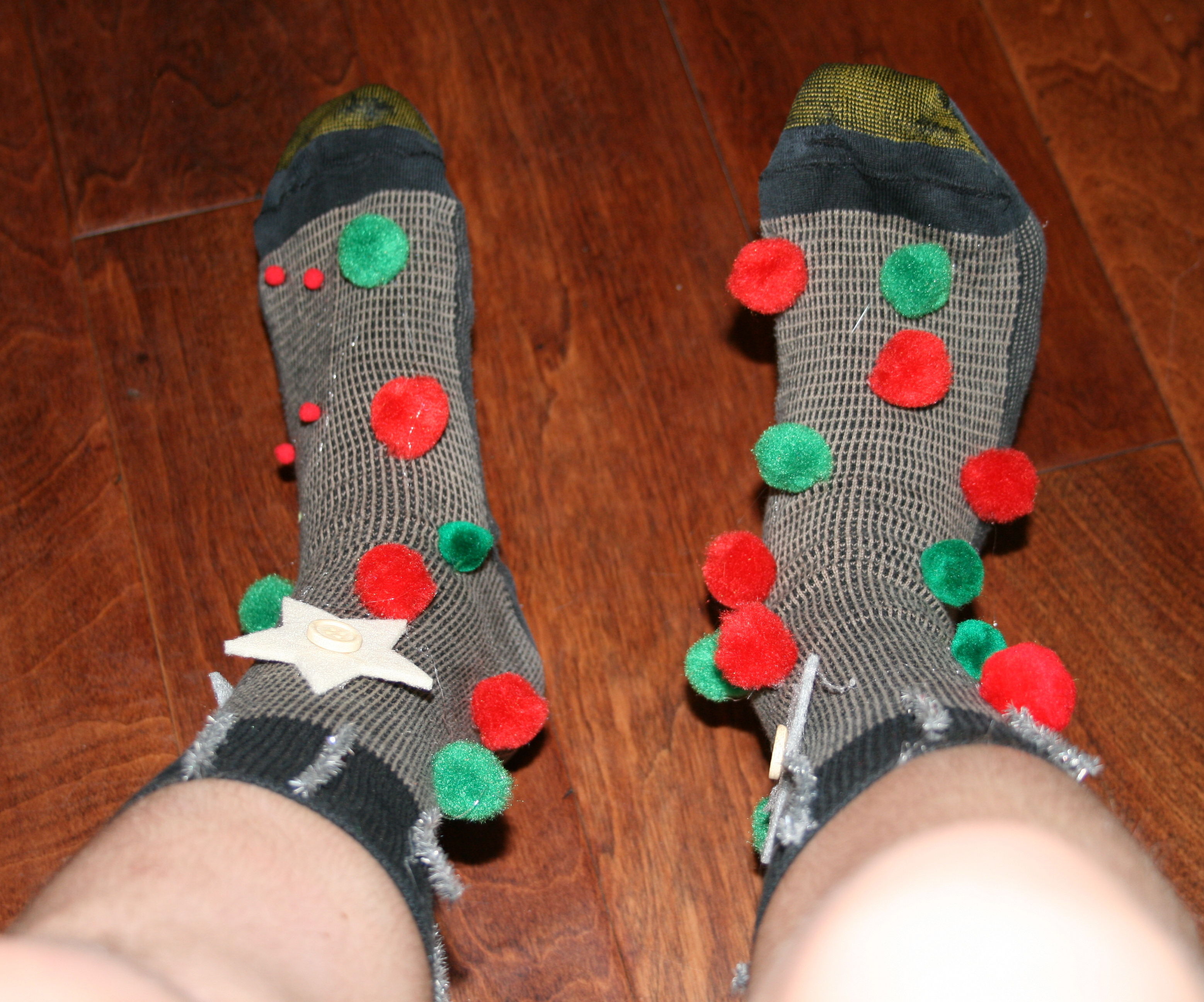 Ugly Christmas Socks. 