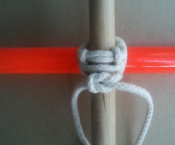 Cow Hitch Square Lashing