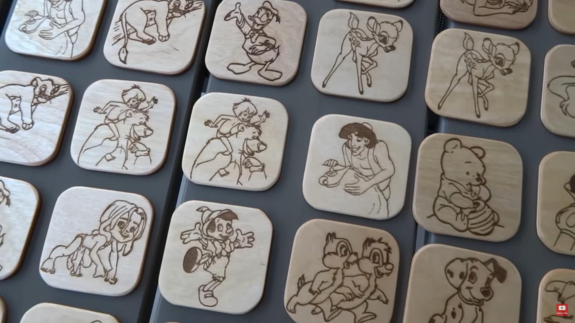 Laser Engraved Memory Game (Disney)