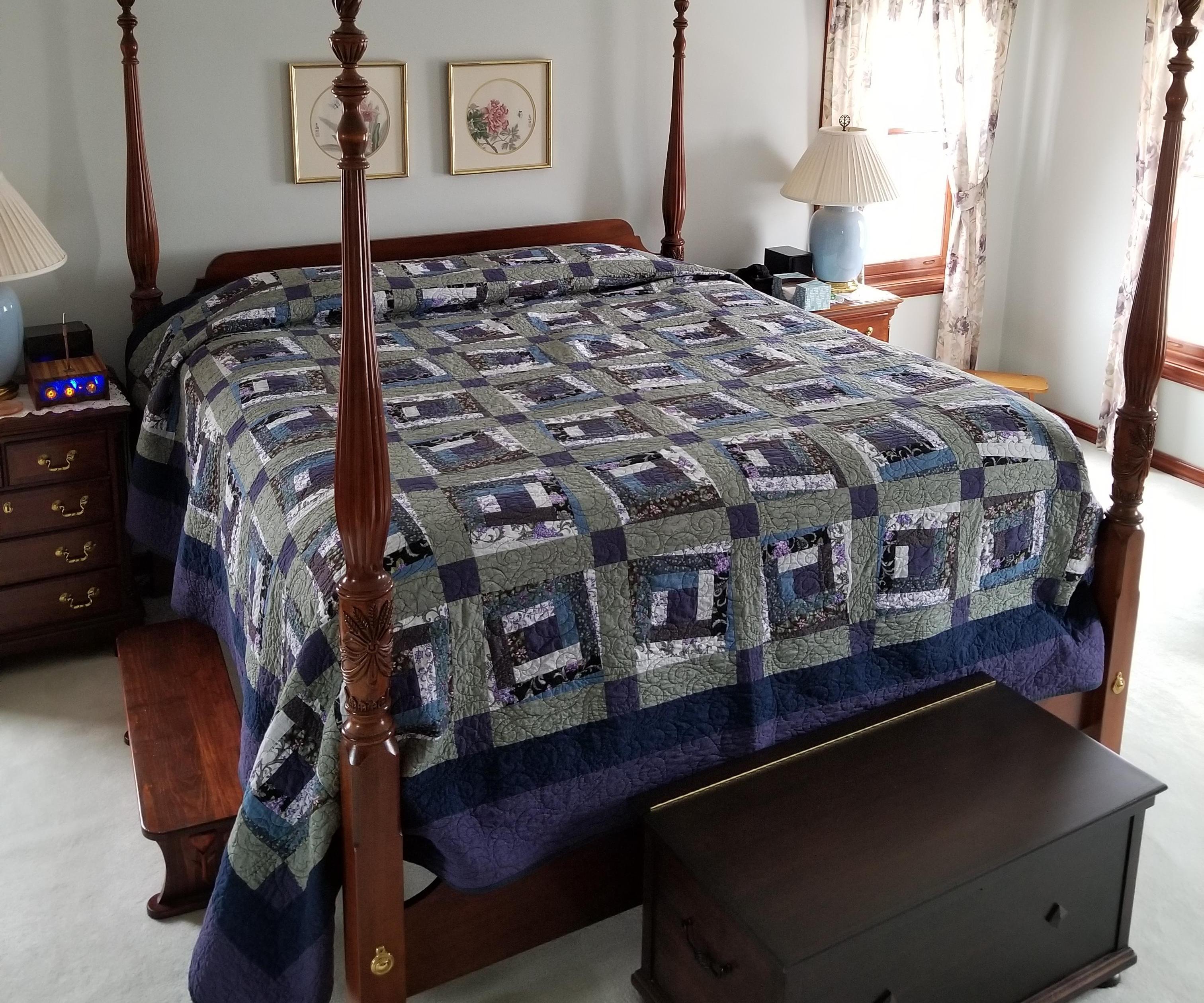 Wonky Log Cabin Quilt