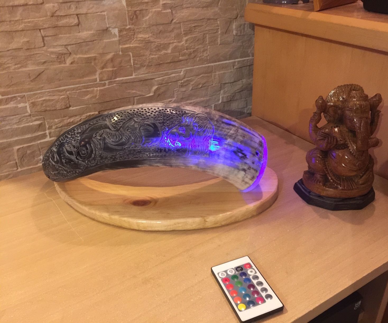 Buffalo Horn Night Light