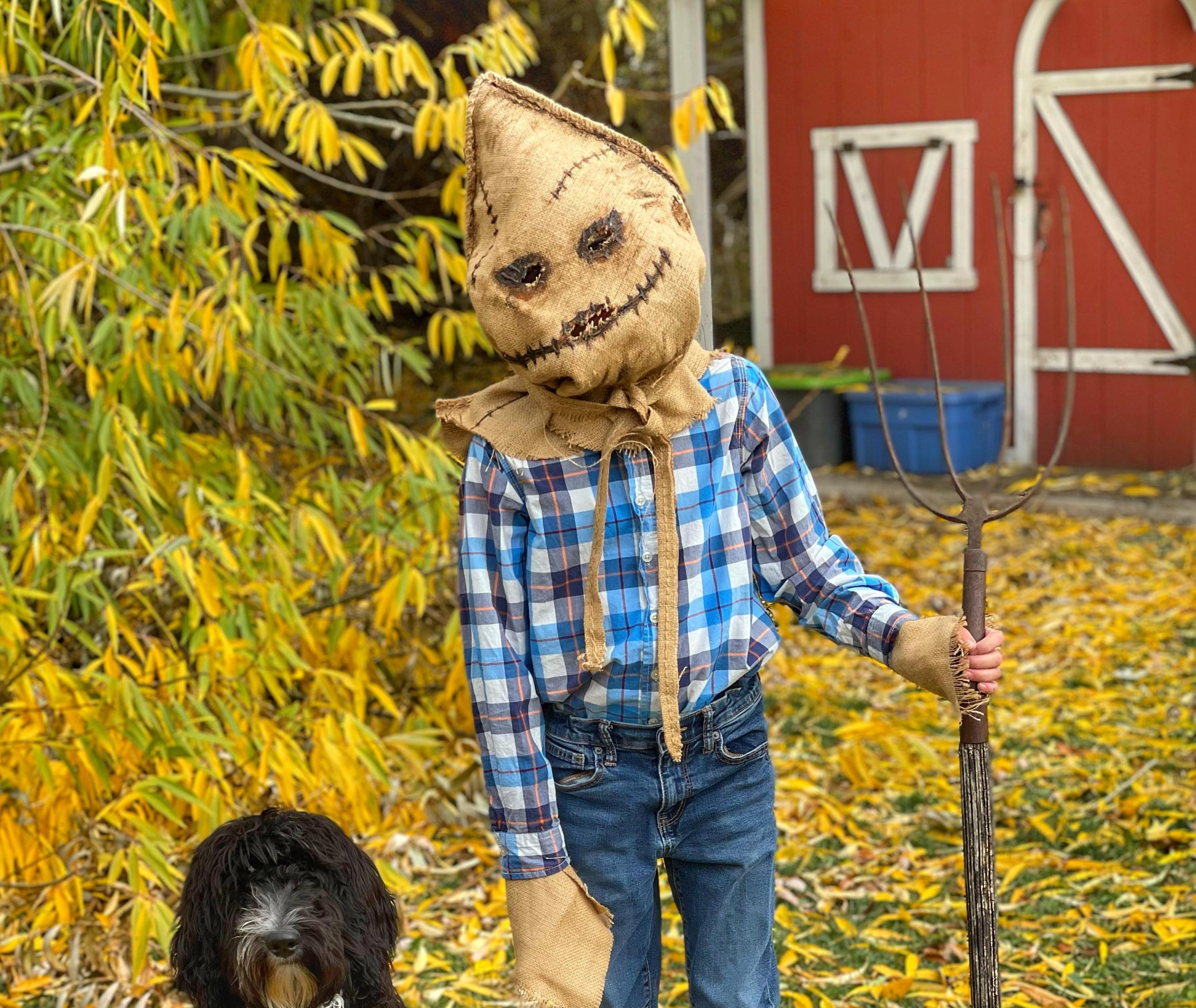 SCARECROW! Fastest Last Minute Costume - Coffee Sack (burlap Bag)