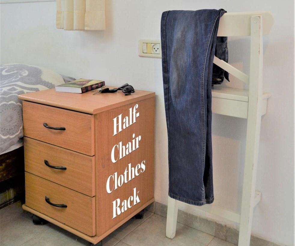 Half-Chair Clothes Rack
