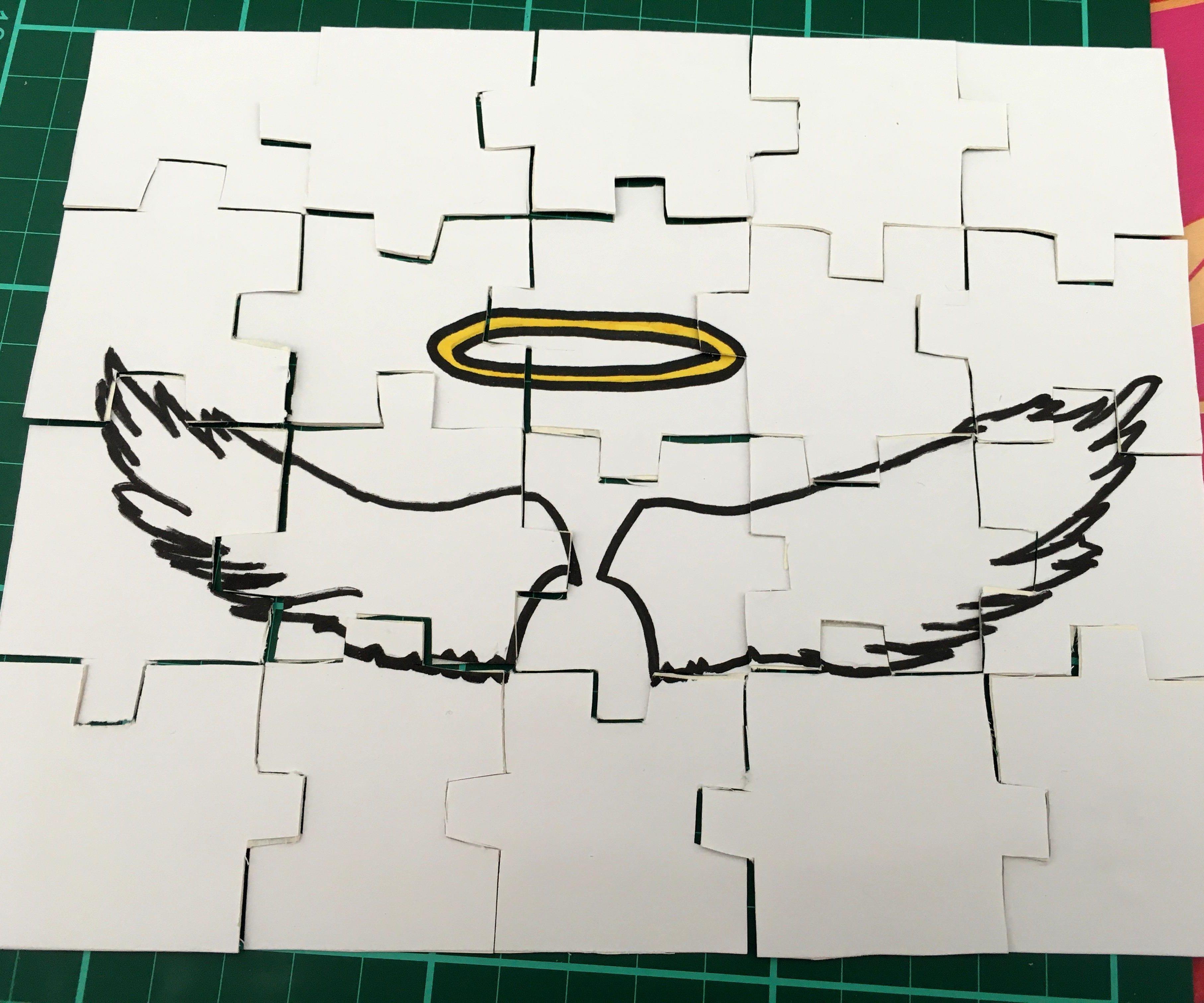 🧩 How to Make a Customized Cardboard Jigsaw Puzzle 🧩 Quick, Cheap & Neat Looking