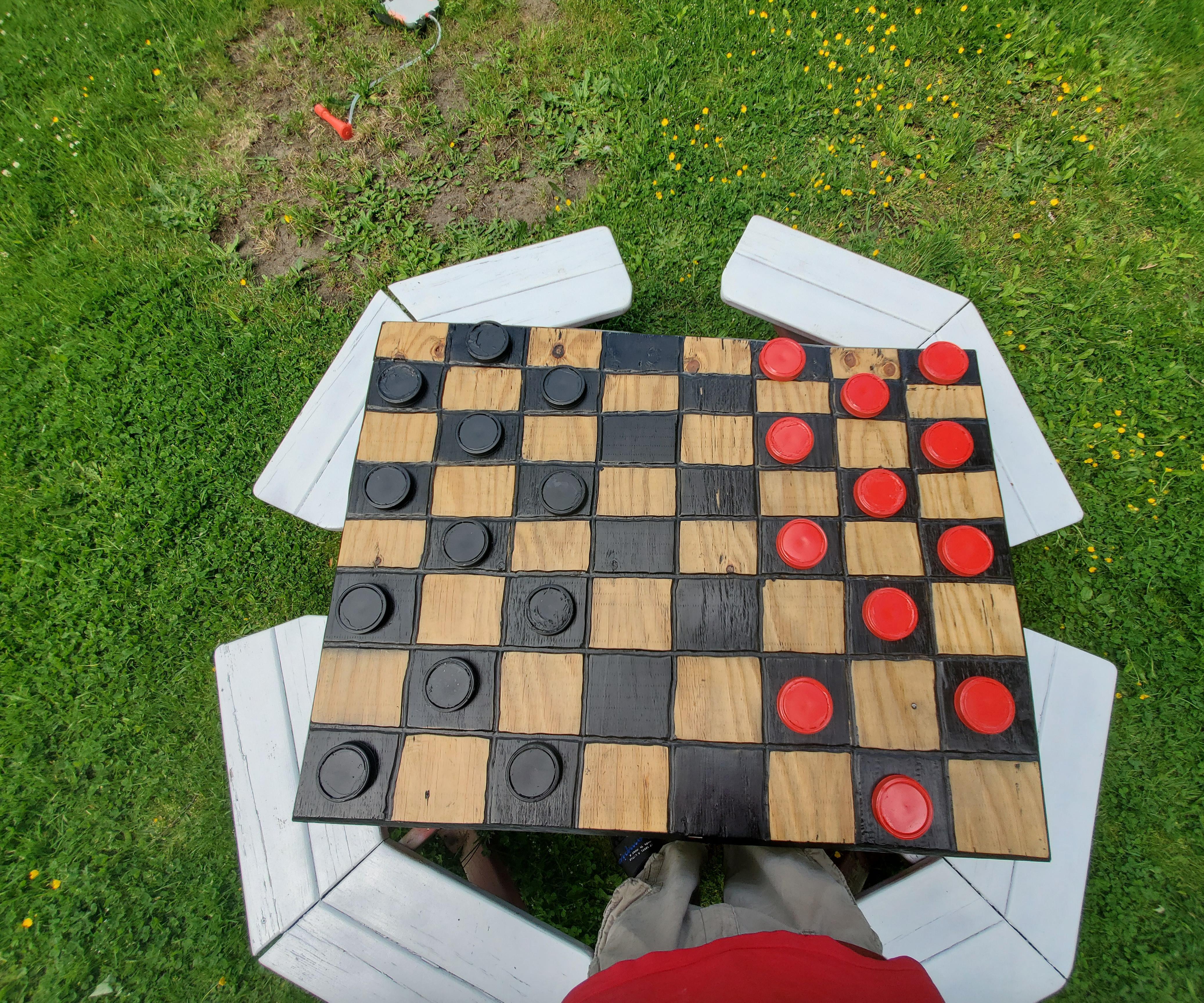 Checkers Board Table Top