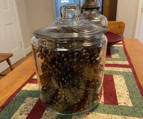 Pinecone Container Decoration
