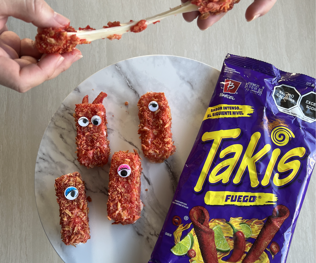 Takis Mozzarella Sticks Halloween Treats