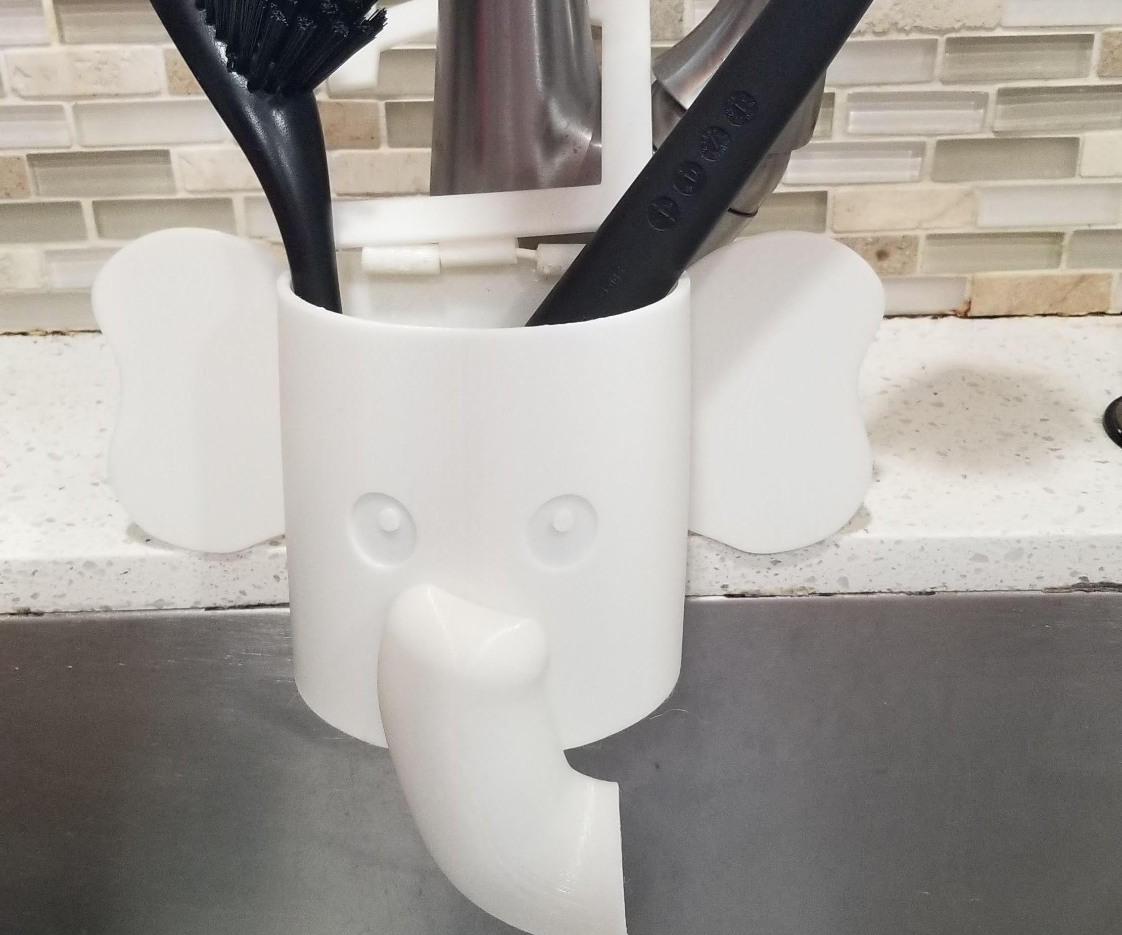 Elephant Brush Holder