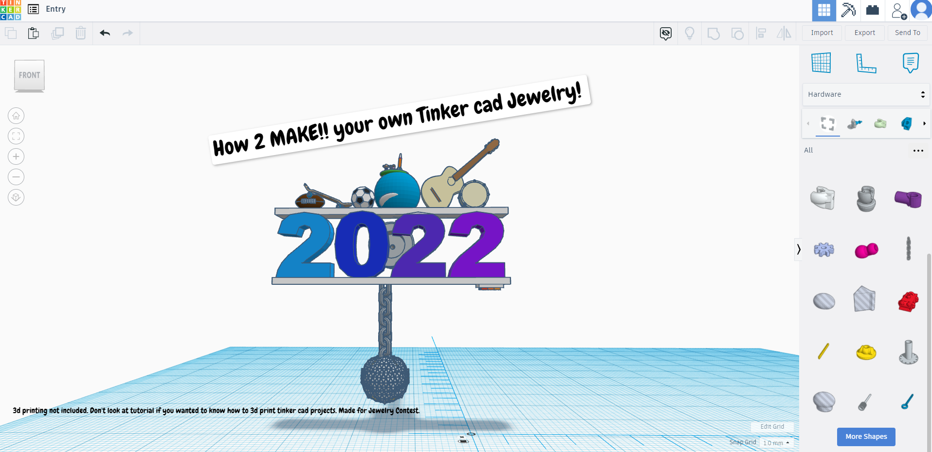 Tinker Cad Digital Jewelry