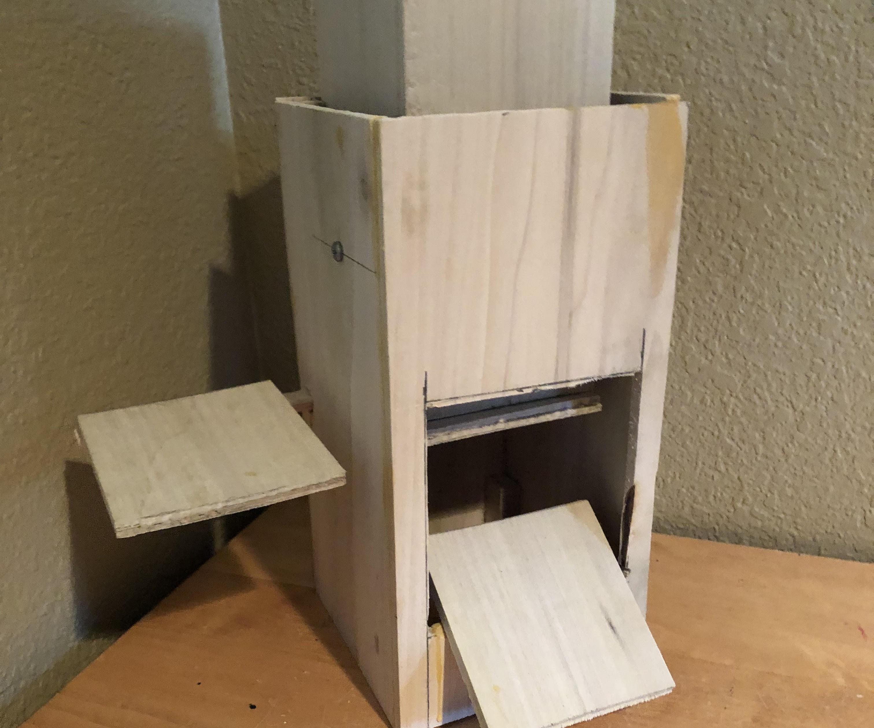 Wooden Dog Treat Dispenser.