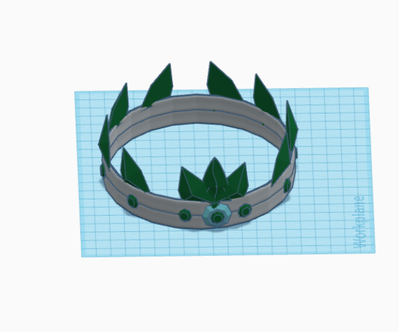  Epic Fantasy Leaf Crown in Tinkercad