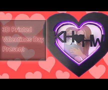 3D Printed LED Valentines Day Sign