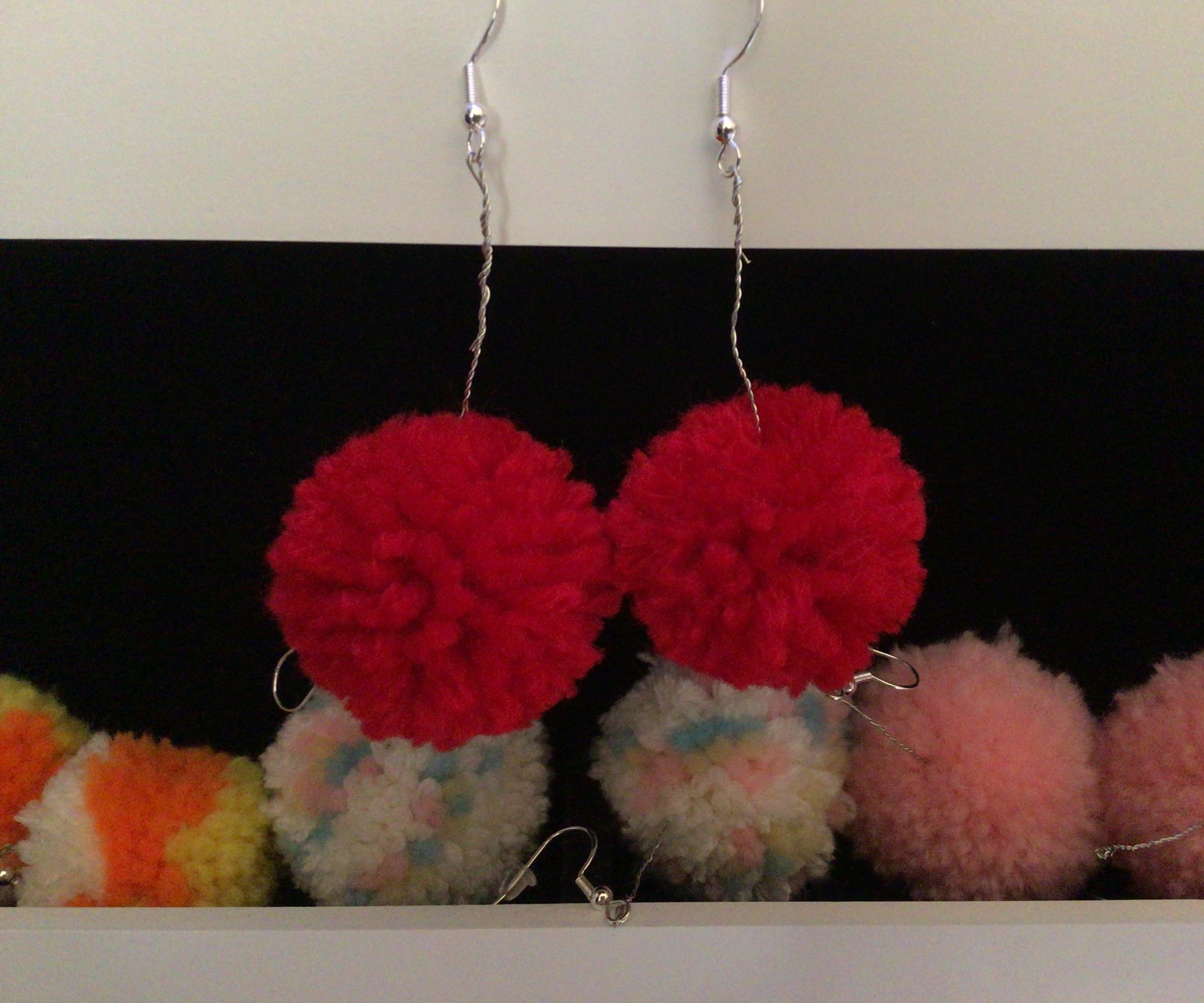 Pom Pom Earrings!