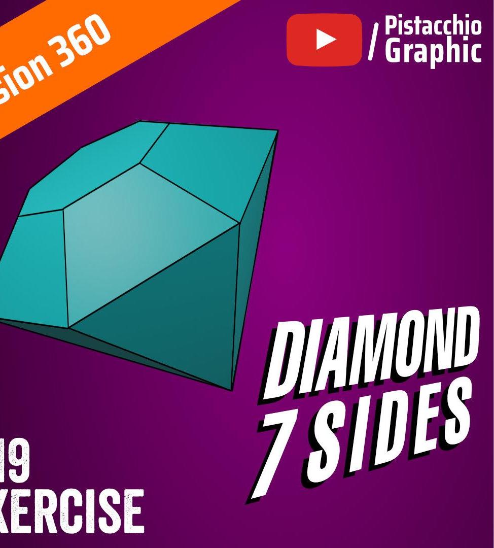 #19 Fusion Wednesday - Diamond 7 Sides | Fusion 360 | Pitacchio Graphic