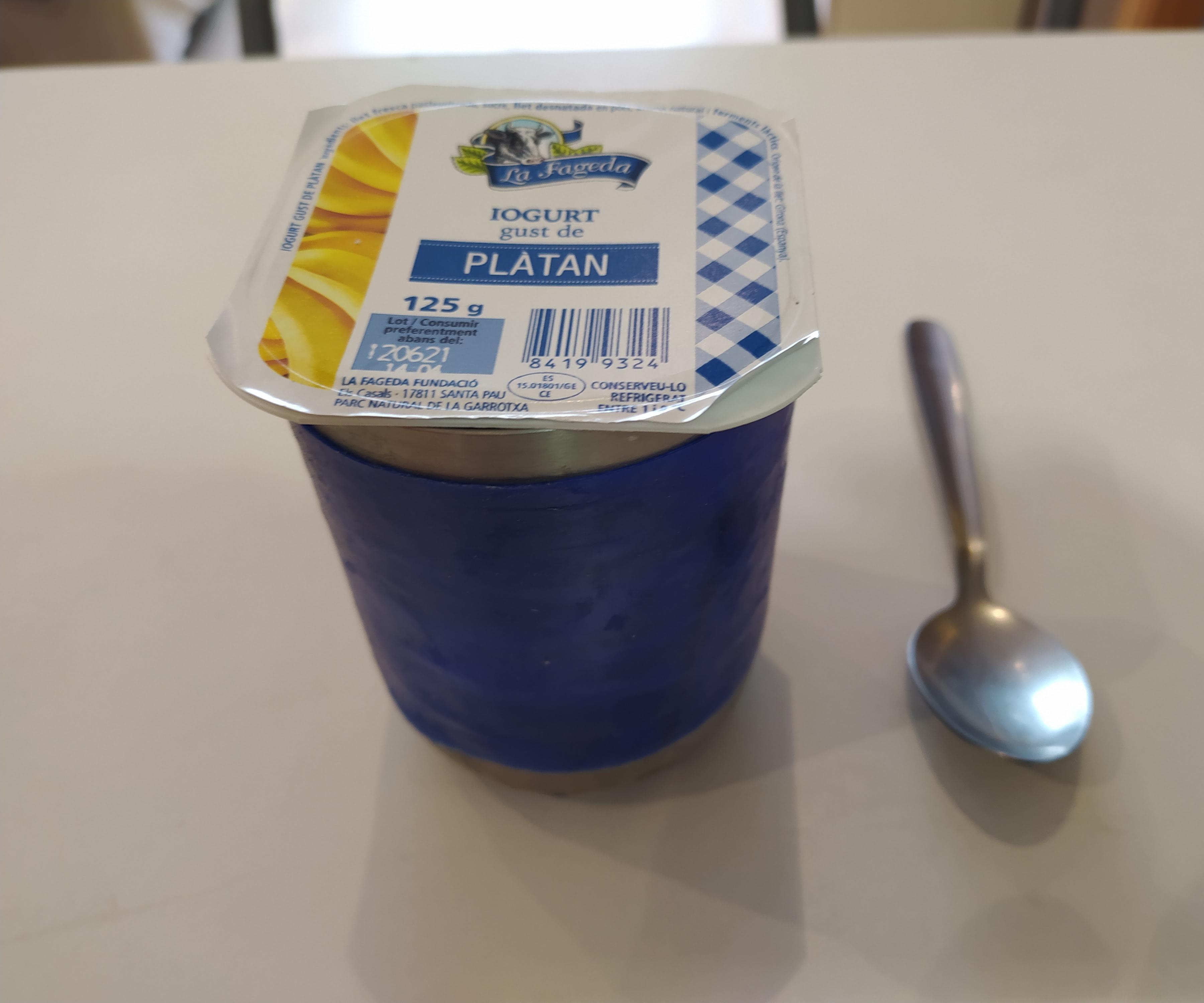 ​Recipiente Para Ampliar Superficie De Agarre Y Sujeción De Un Yogur, Y Potenciar La Realización De La Pinza Retirando La Tapa Del Yogur.