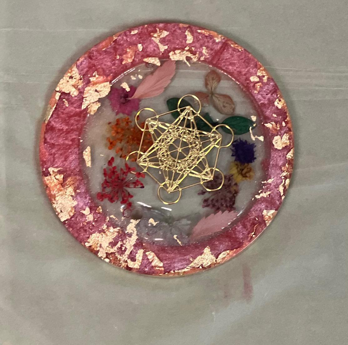 Rainbow Resin Coaster