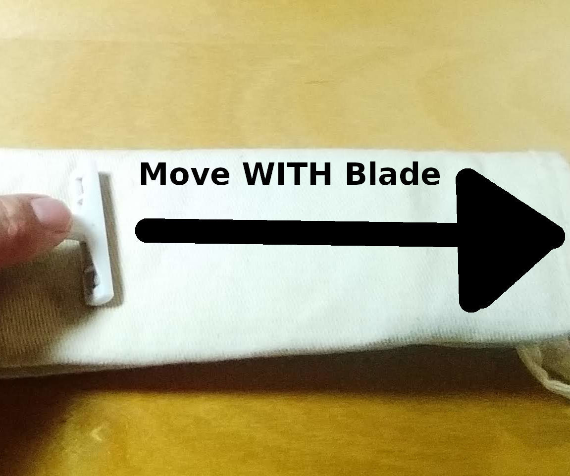 Sharpen Disposable Razors With Canvas Apron
