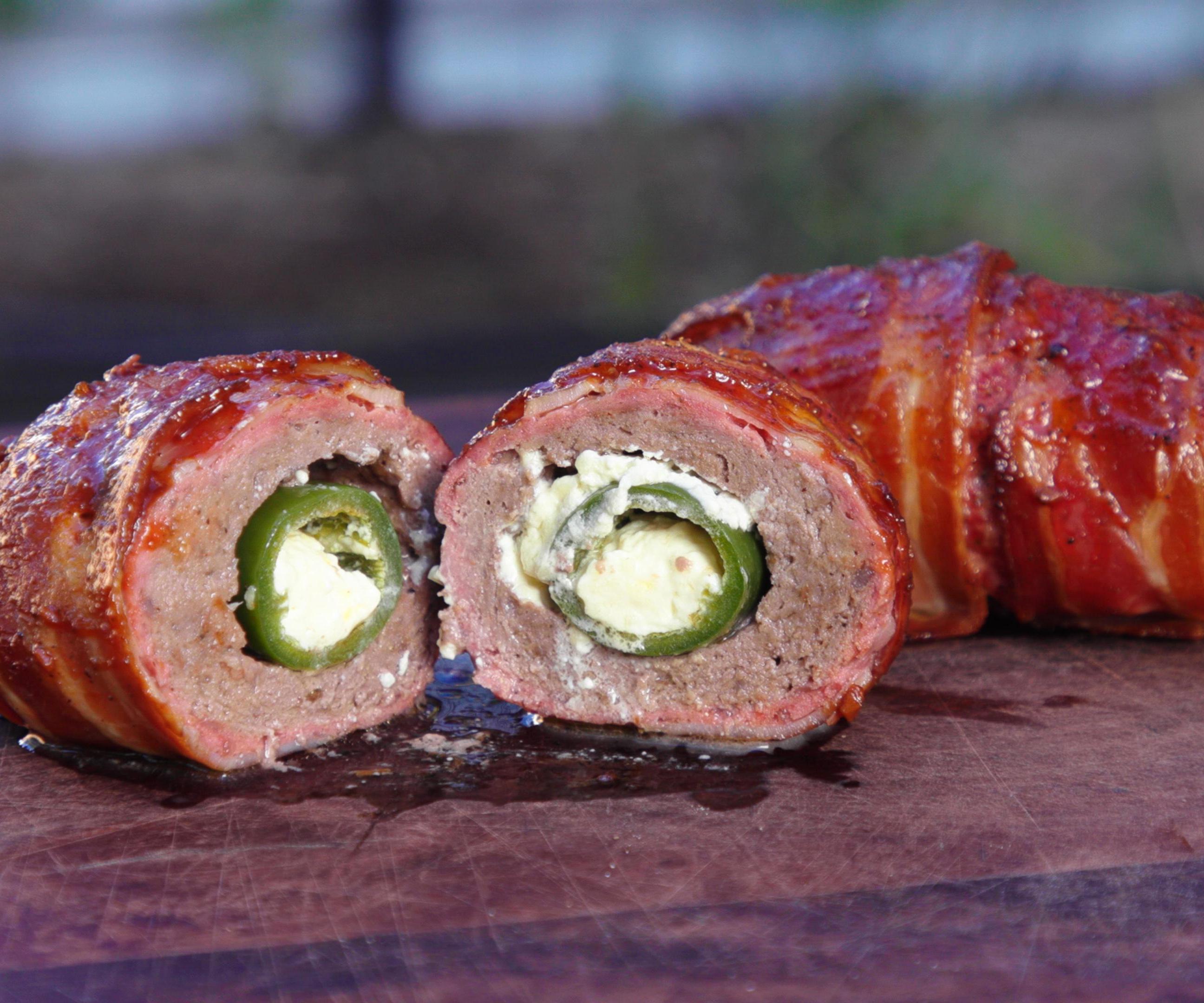 How to Cook Smoked Armadillo Eggs on the Grill - Stuffed Jalapeno Peppers