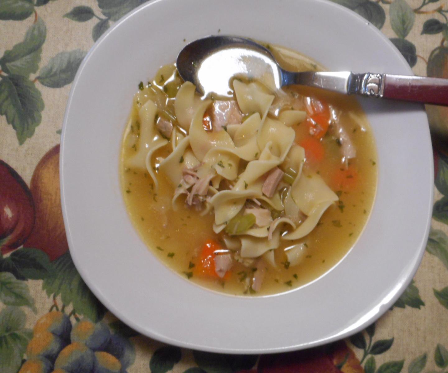 Simple 8-ingredient Multi-Cooker Turkey Noodle Soup