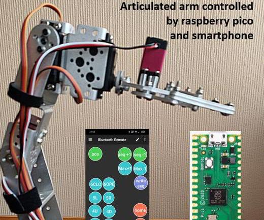 Automation of an Articulated Arm With Raspberry Pico