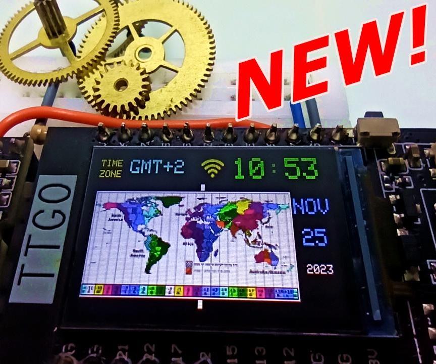 World Clock With Voice and Celebration Song!