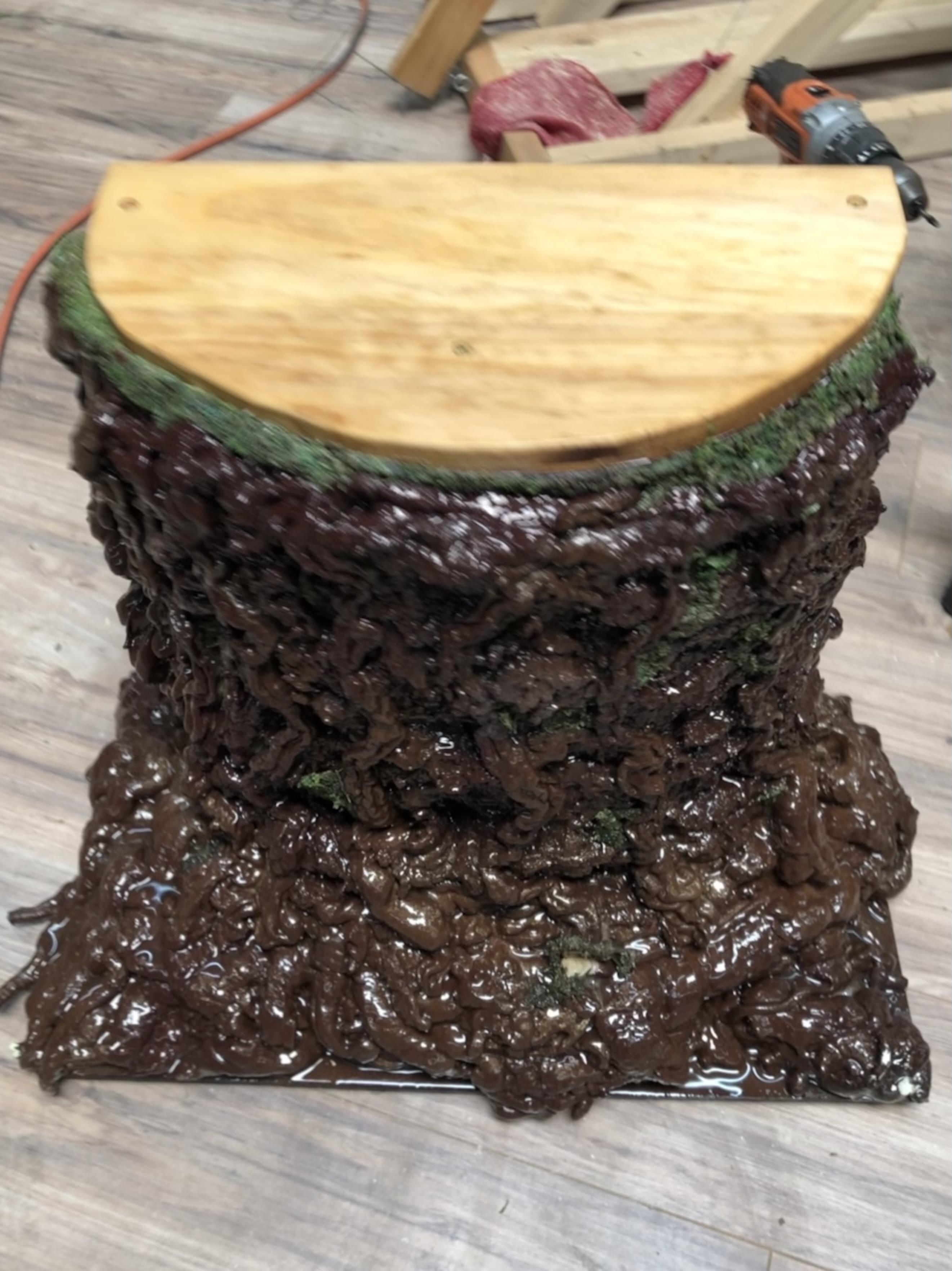 Prop Tree Trunk and Stump Quick and Cheap