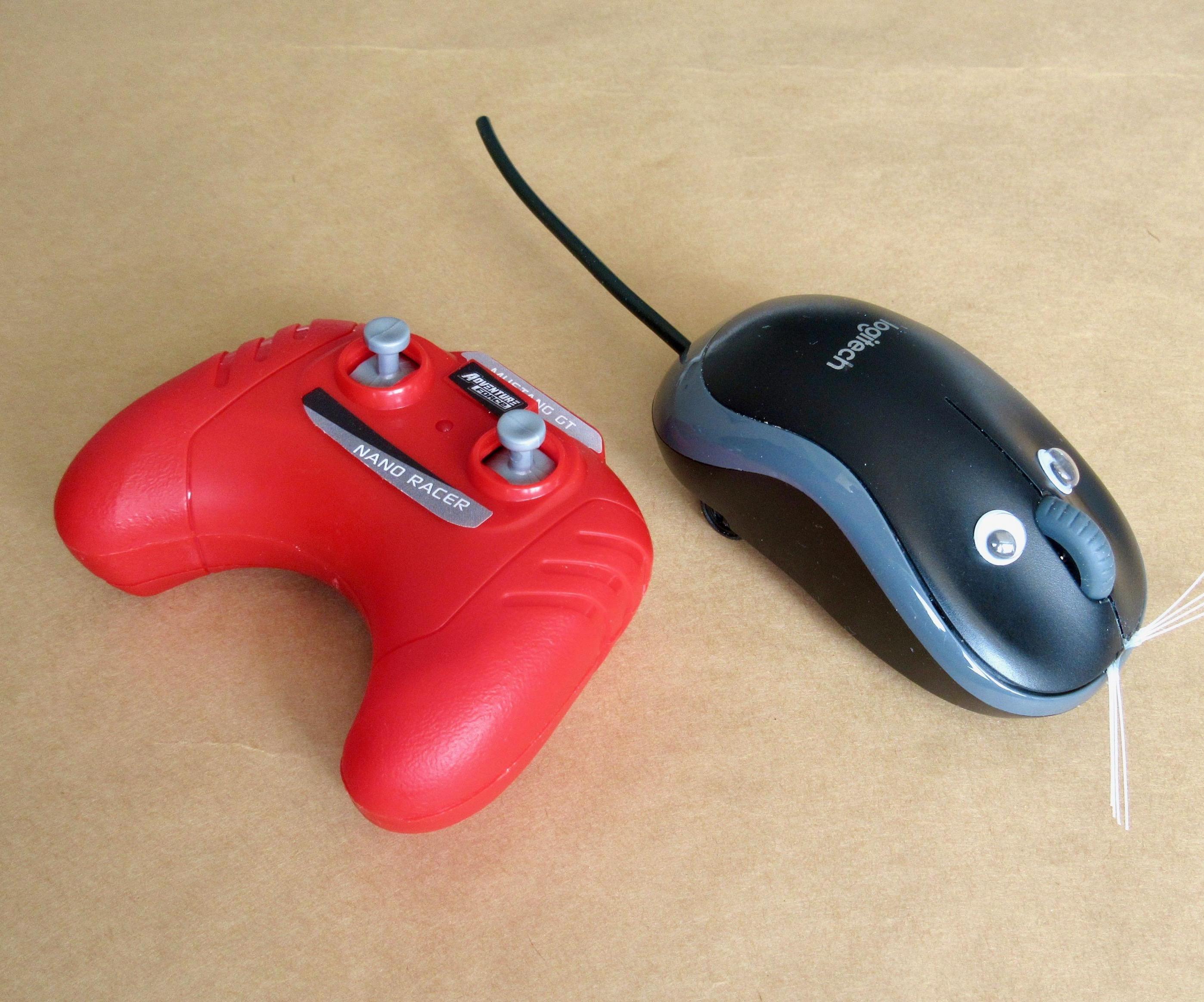 PC Mouse Becomes a Remote-Controlled Toy (RC MouseBot)