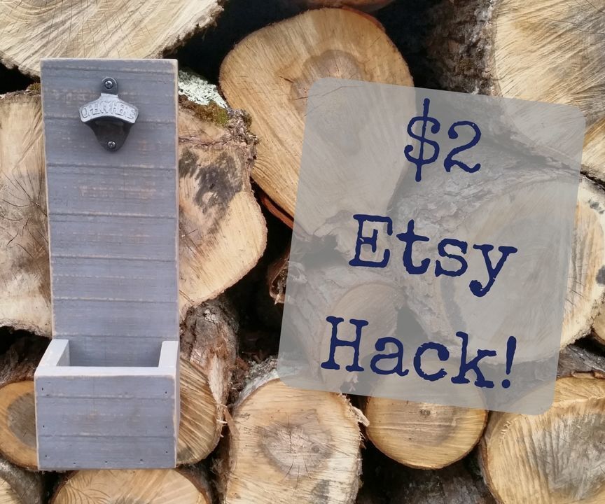 Hanging Pallet Wood Beer Bottle Opener