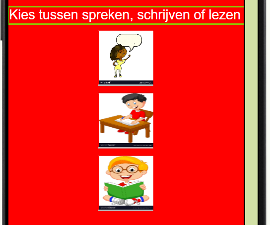 MIT App Inventor: App for Children Who Need to Learn How to Read, Write and Speak.