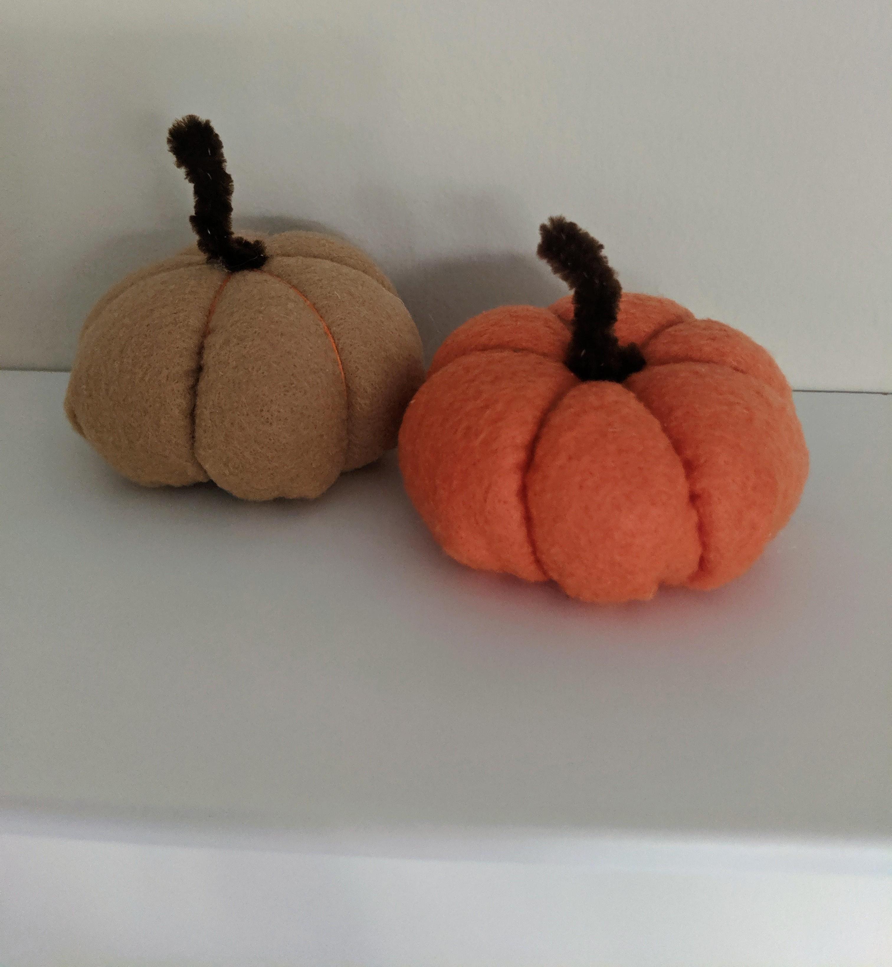 Hand-Sewn Fabric Pumpkin