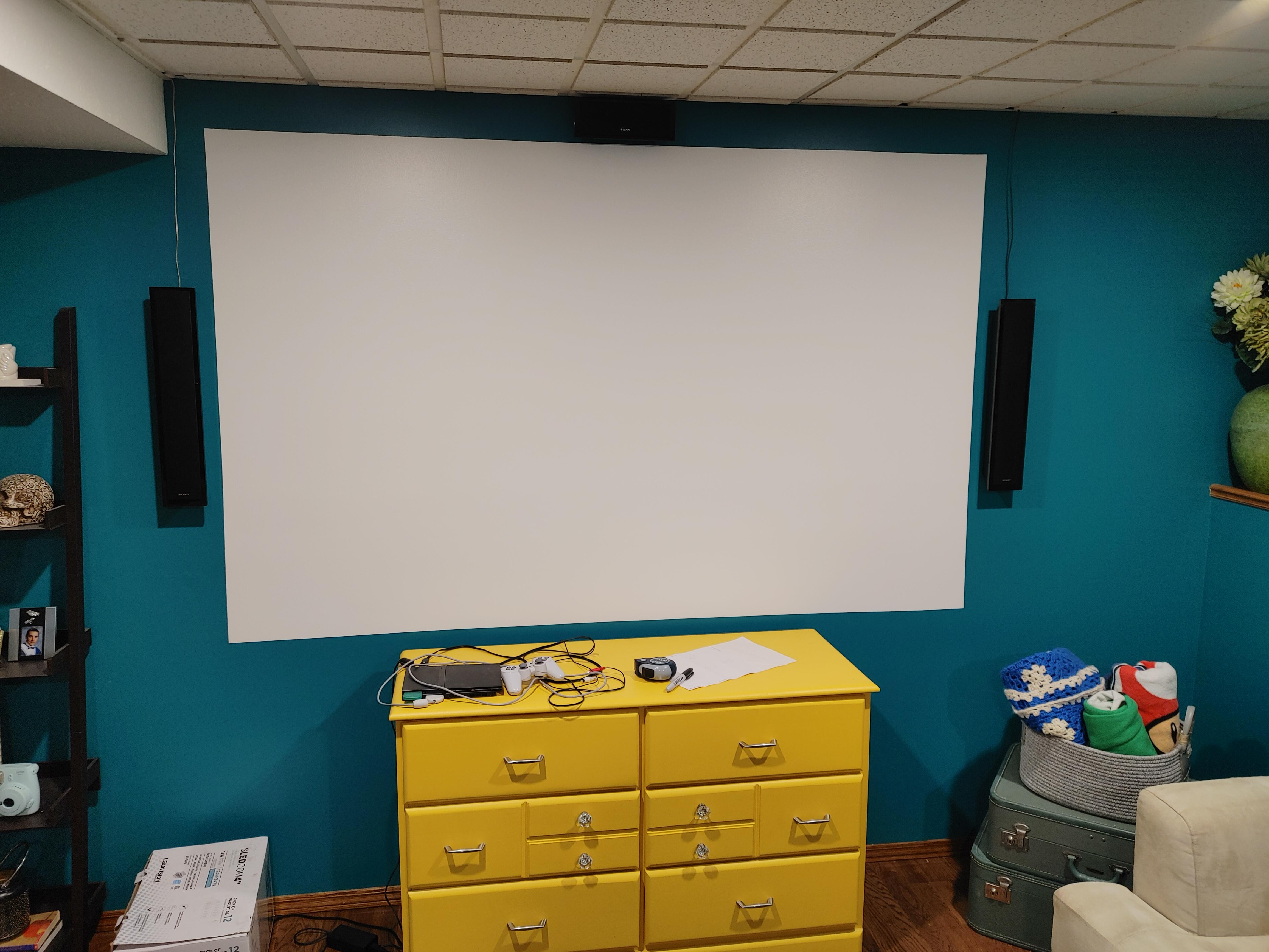Paint on Projection Screen