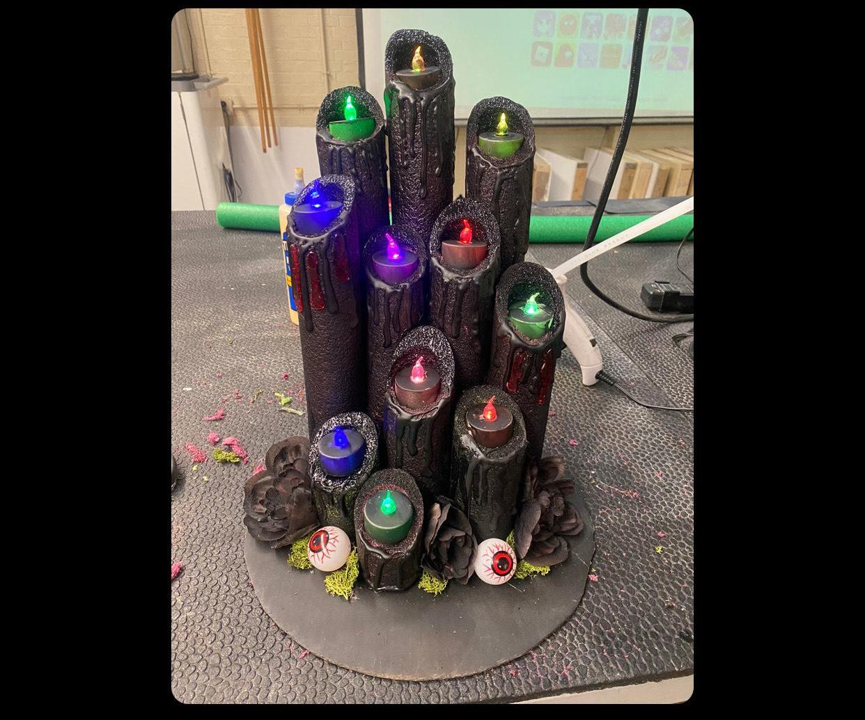 Pool Noodles Melting Candle Decoration