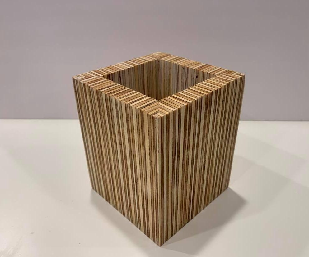 Plywood Plant Pot