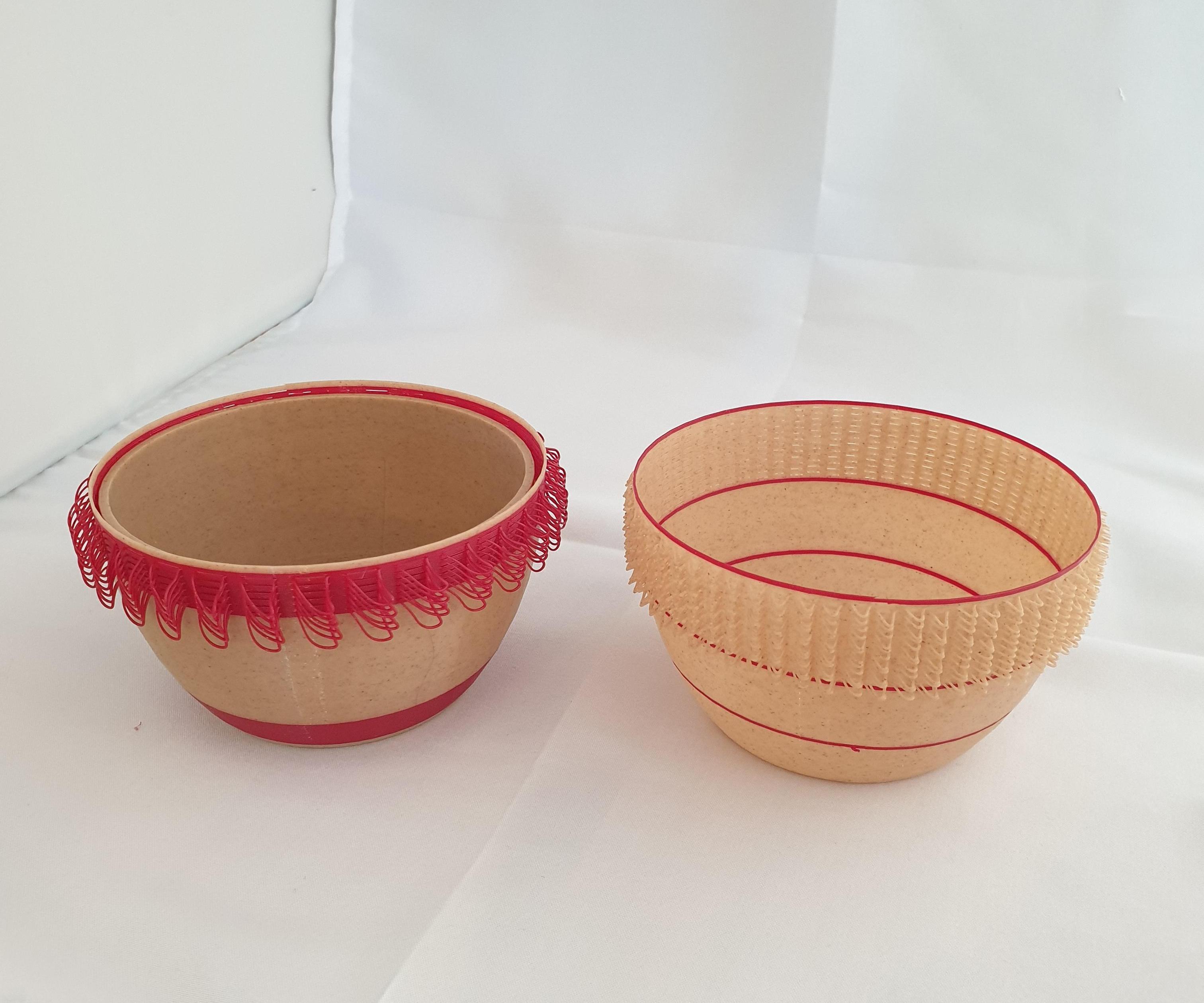 Loopy Garden Pots with insert (using Tinkercad)