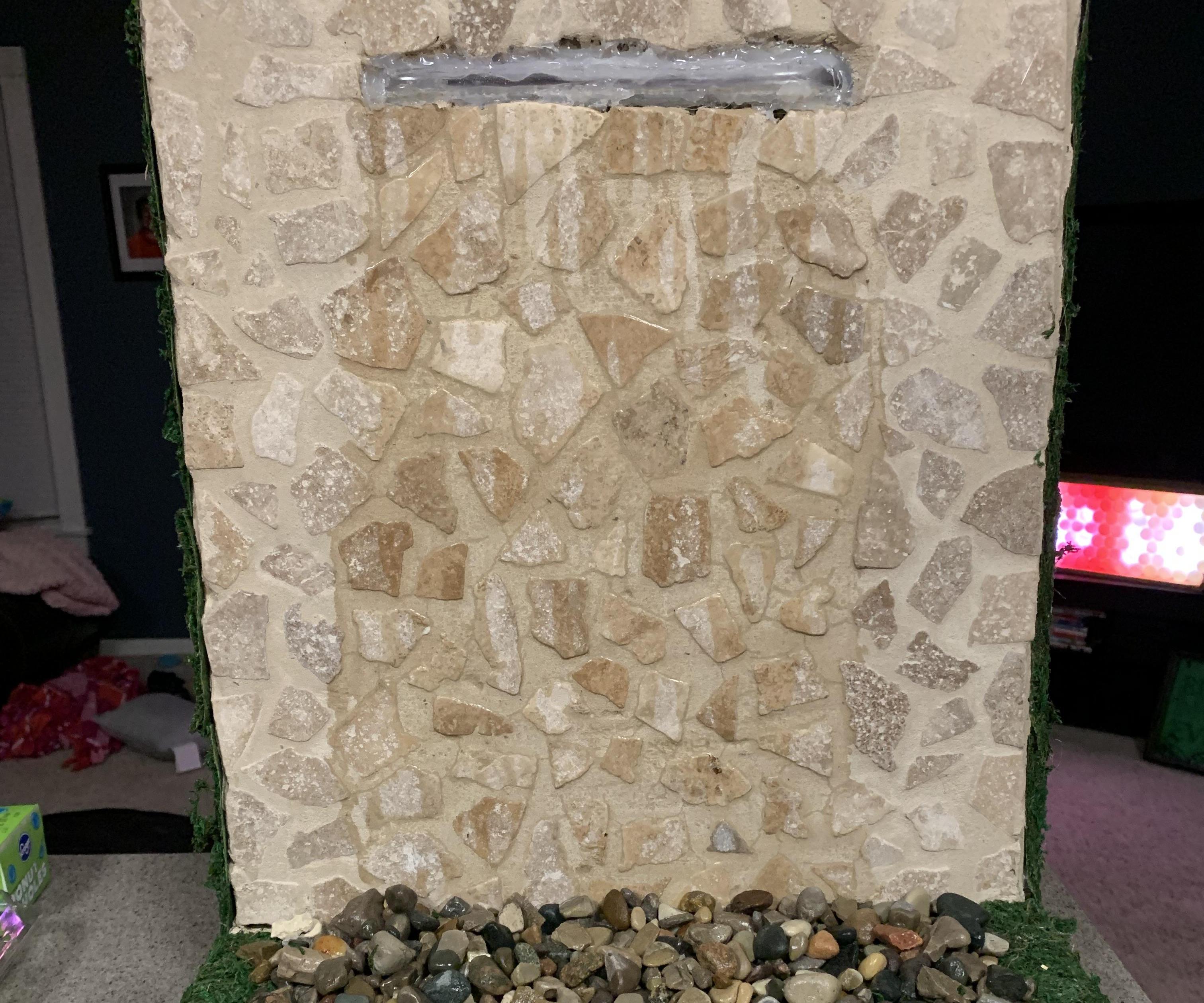 Stone Tile Disappearing Water Wall 