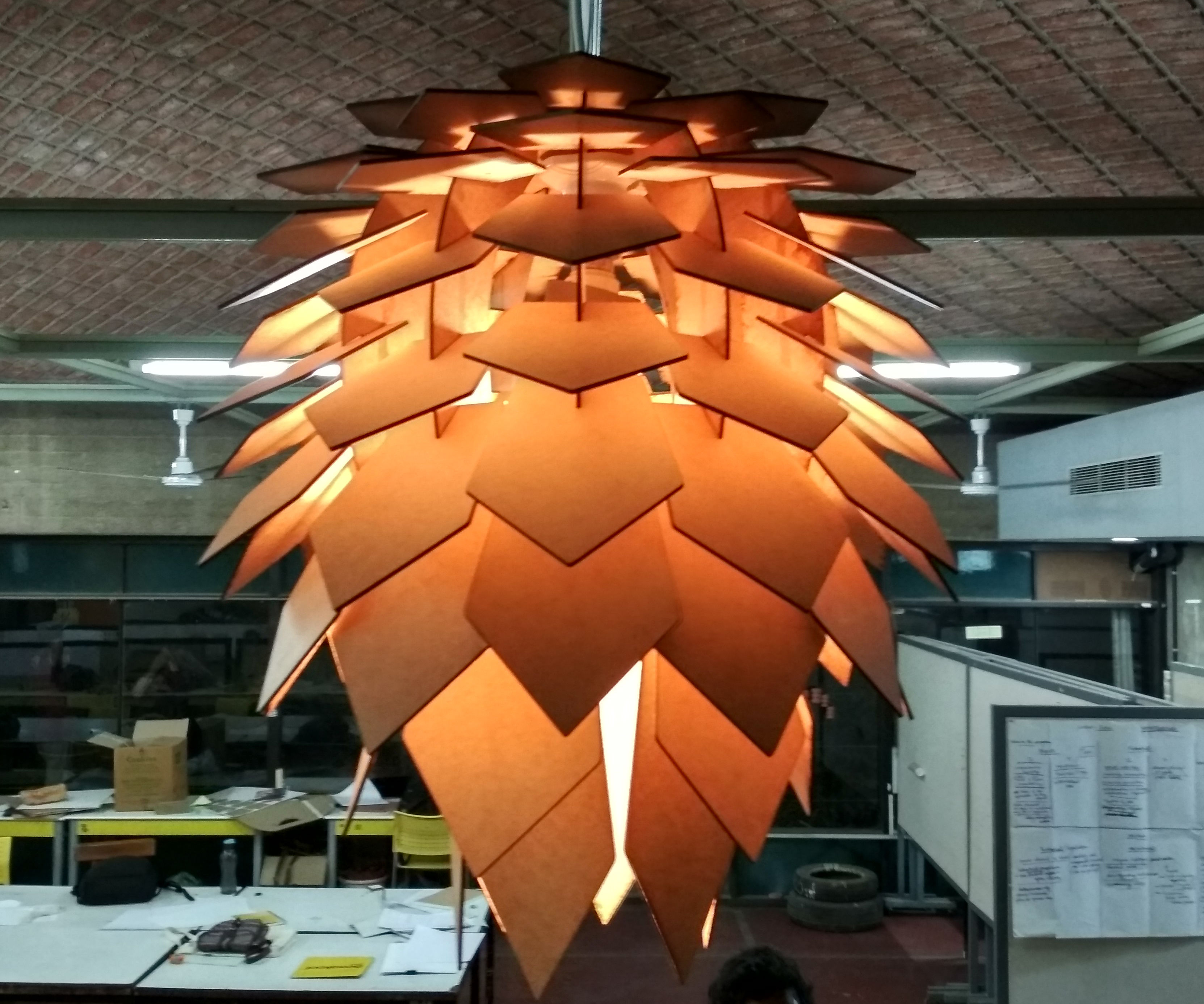 How to Make a Pine Cone Chandelier