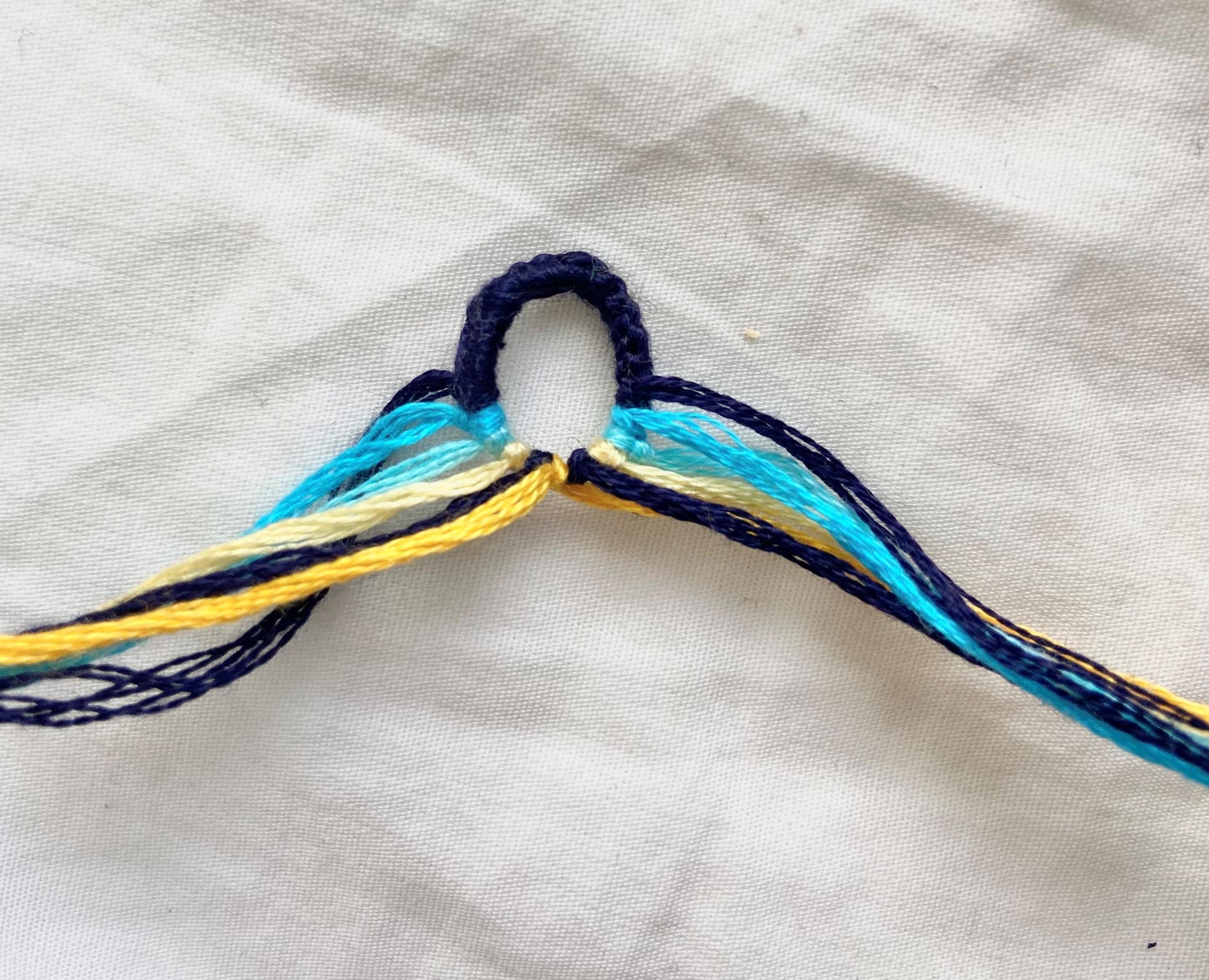 Friendship Bracelet Teardrop Loop