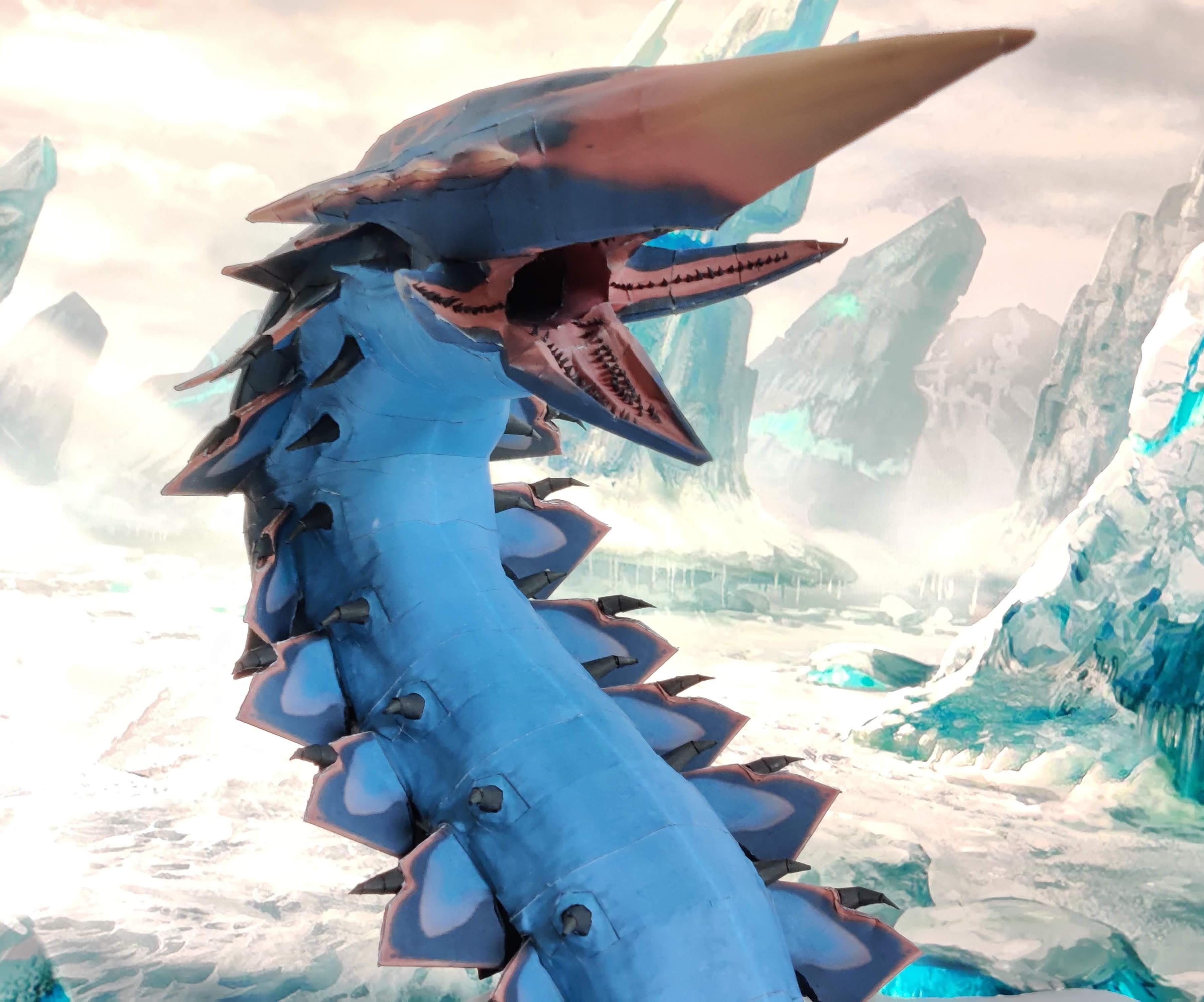Iceworm Papercraft - Subnautica Below Zero