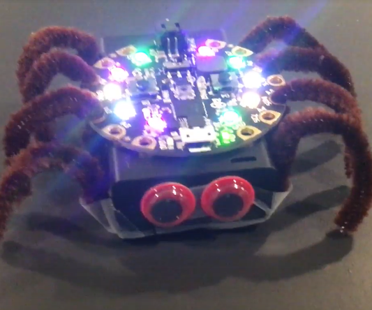 Spooky Spider Using Adafruit CPX