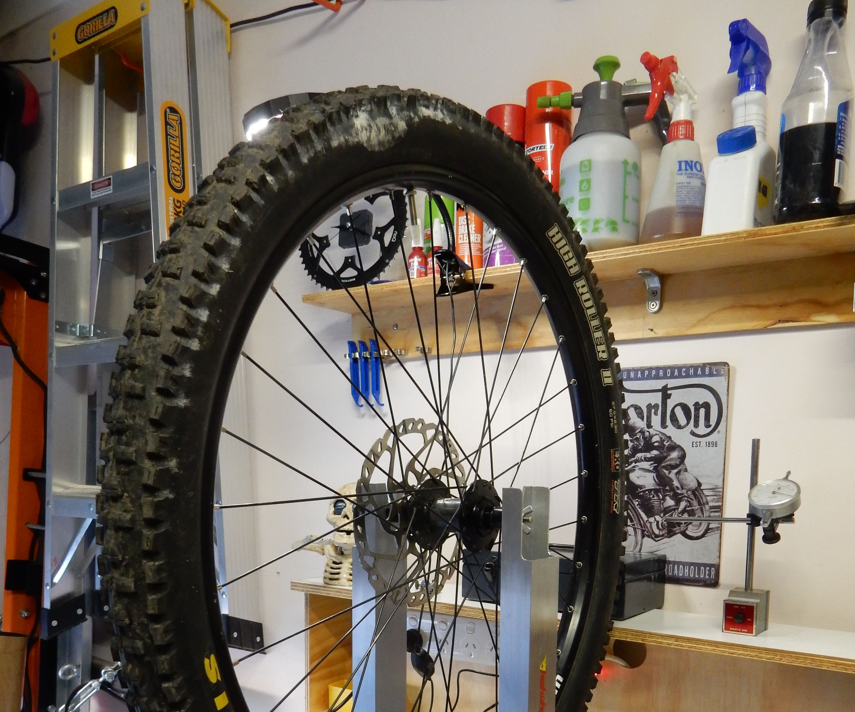 Home Mechanic Bicycle Wheel Truing Stand