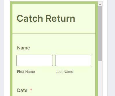 Trout Catch Return
