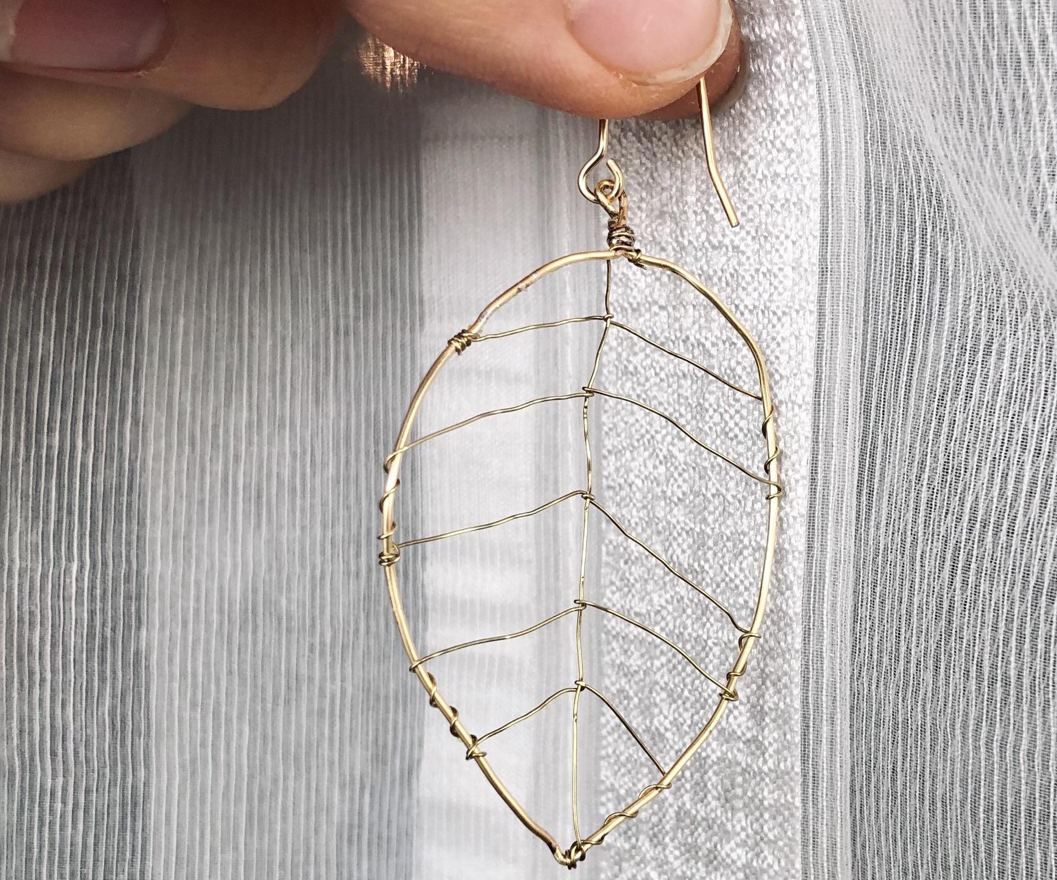 Leaf Wire Earrings!