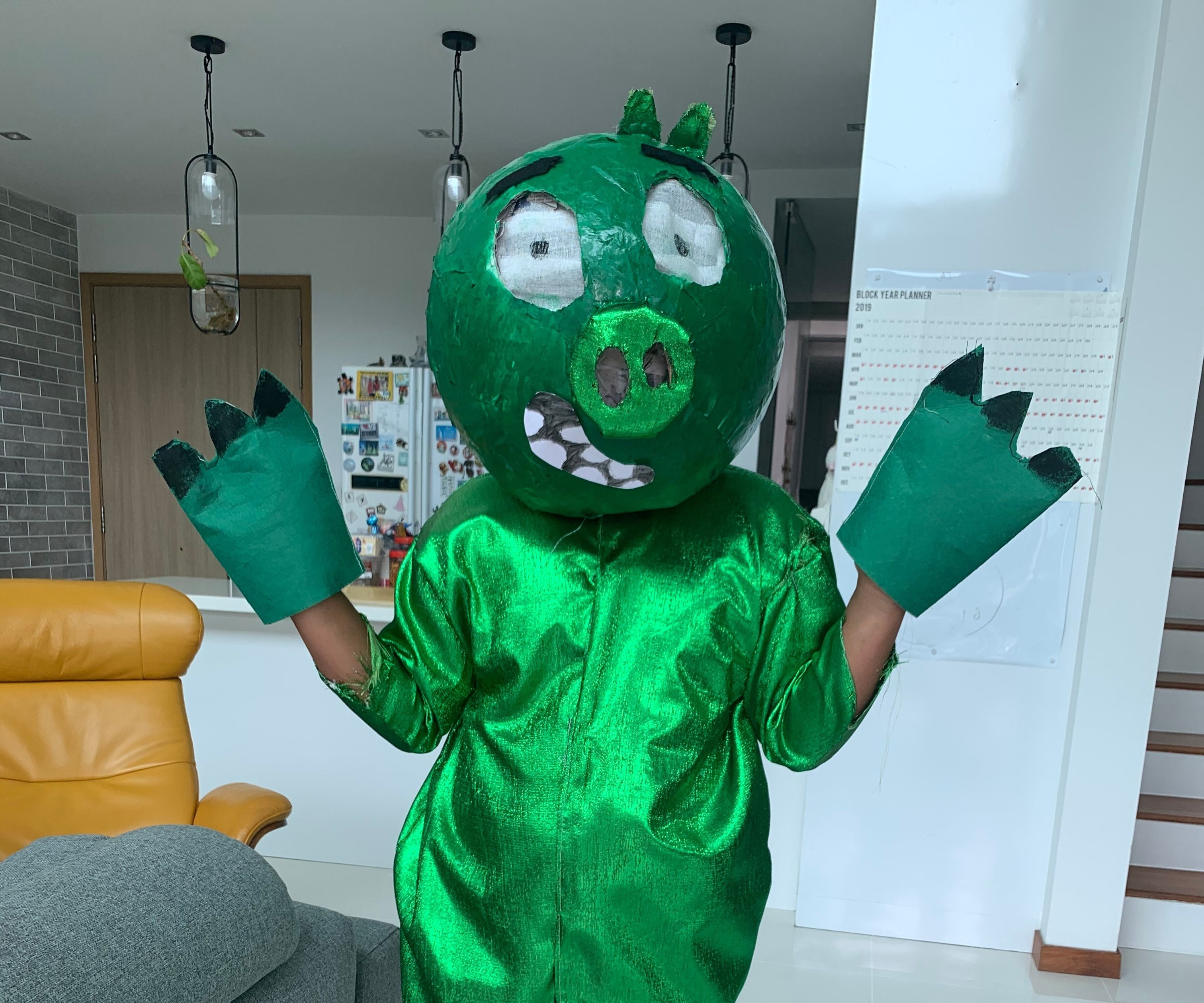 How to Make an Angry Birds Pig Costume