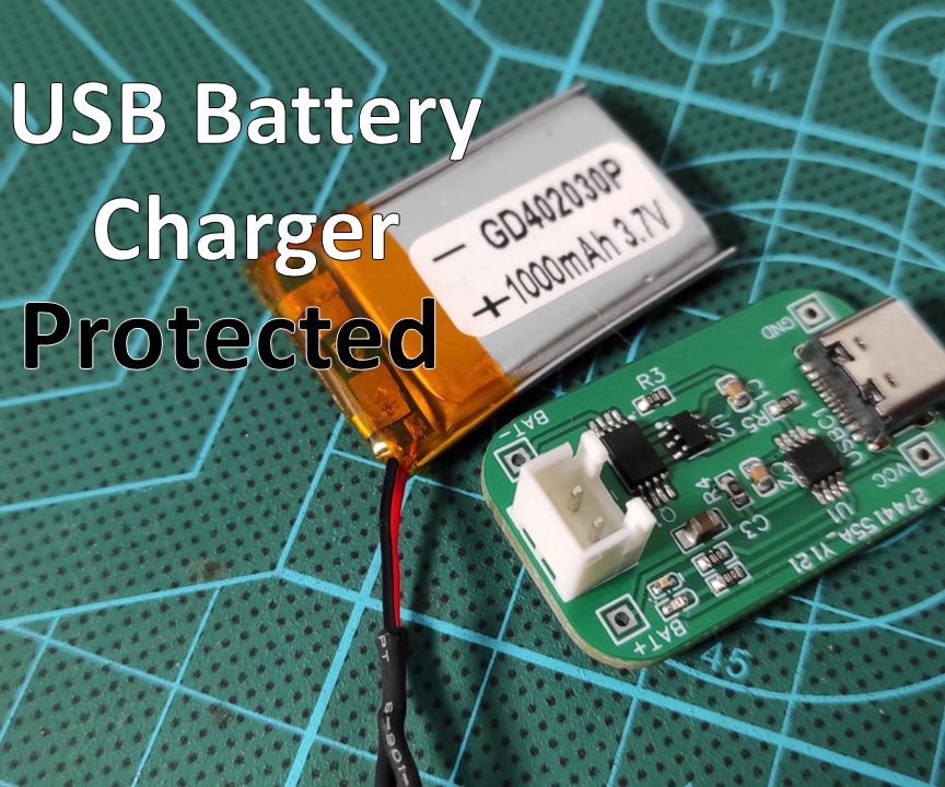 DIY Protected Lithium Battery Charger (TP4056)
