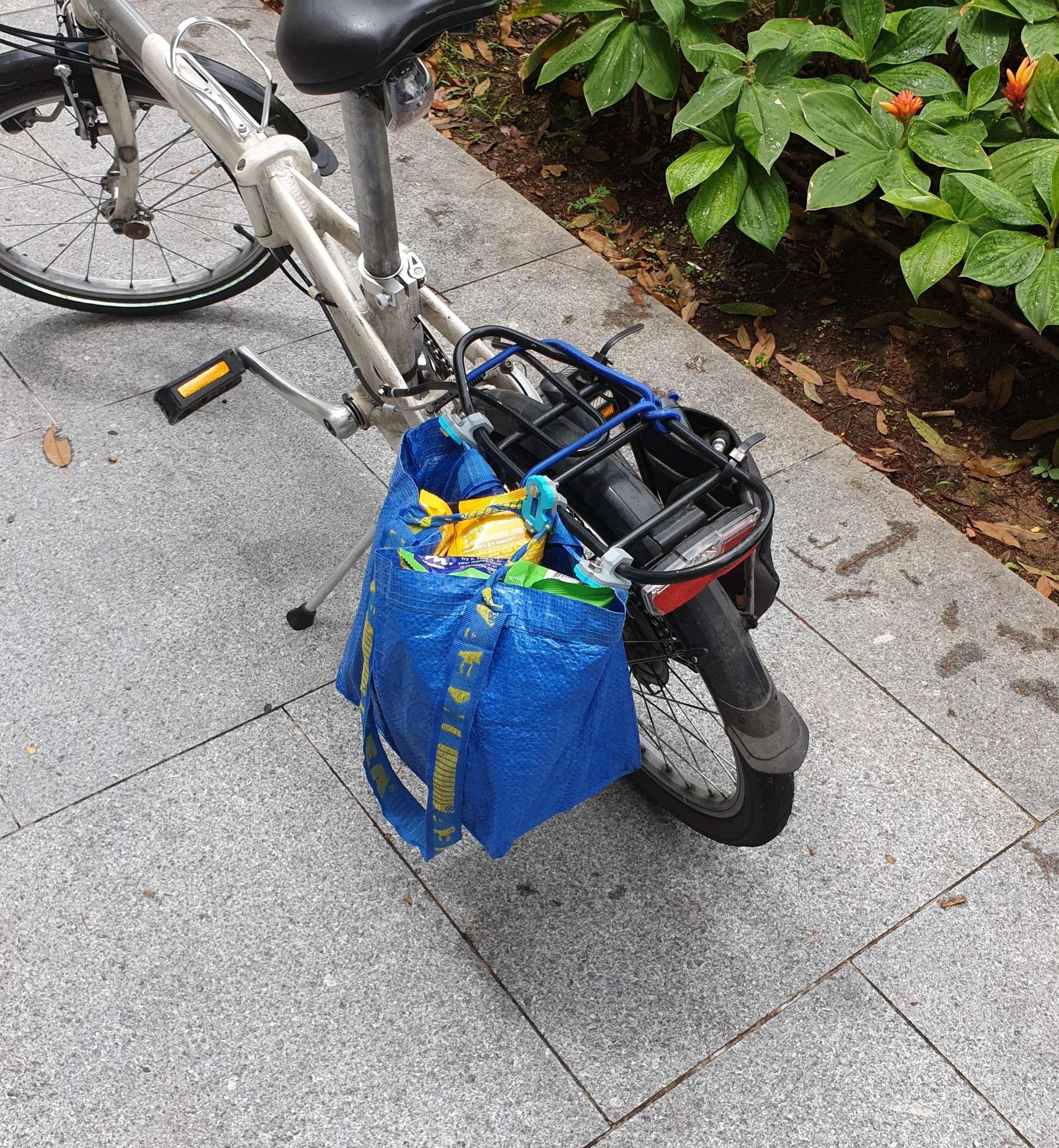 Shopping Bag Bicycle Pannier With 3D Printing