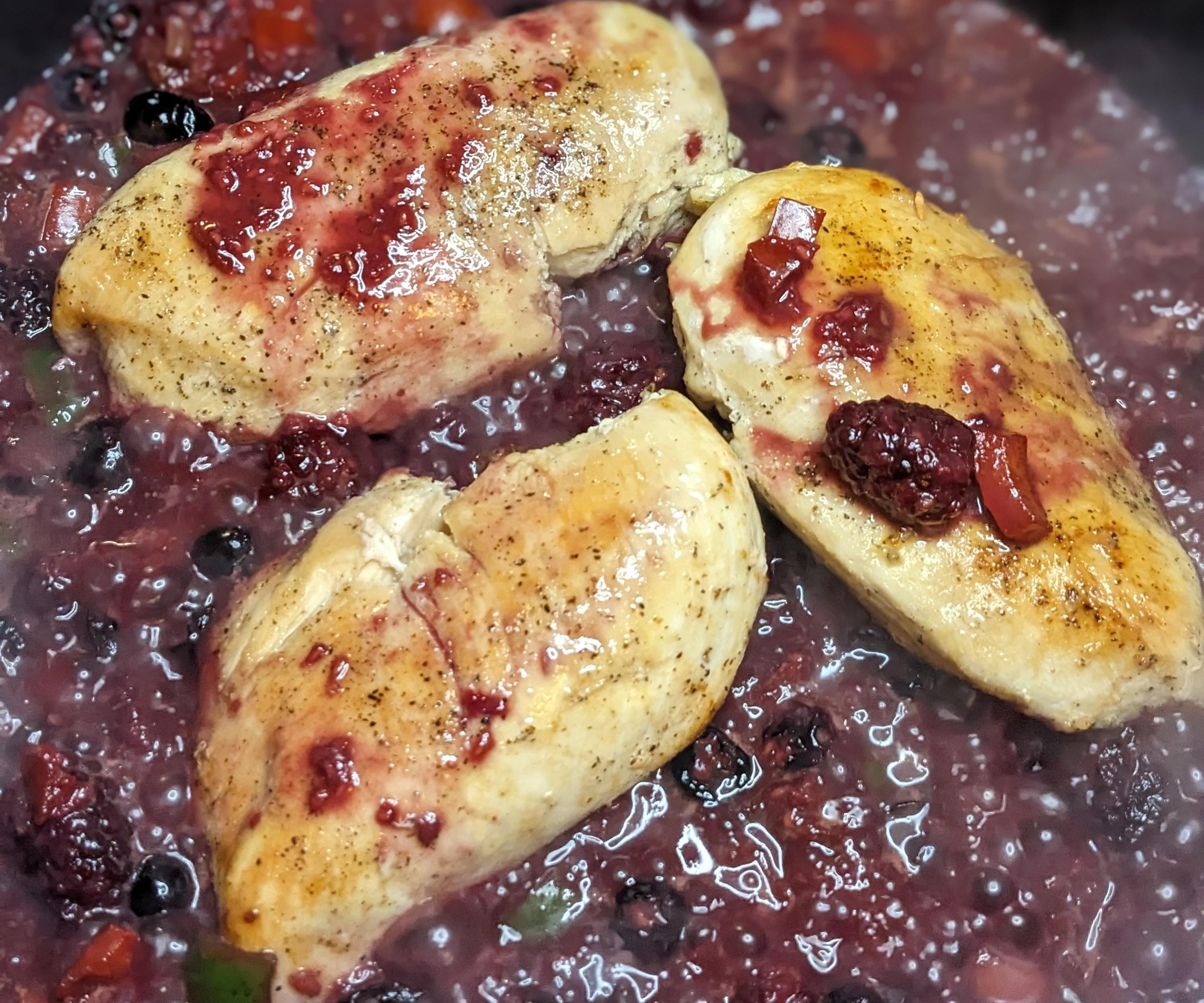 Chicken Breast W/ Berry Sauce