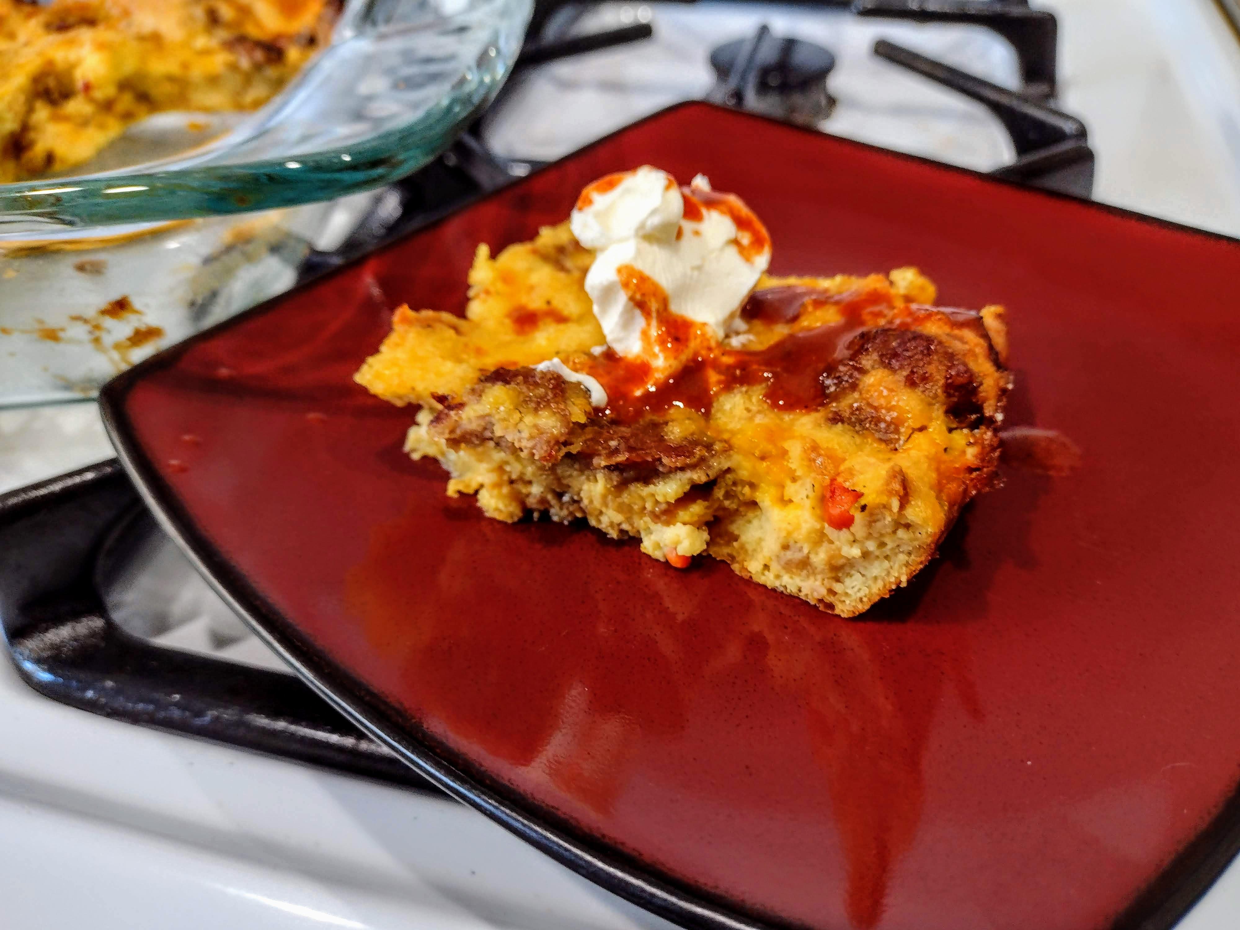 Christmas Breakfast Tradition - Sausage Soufflé