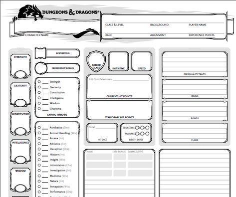 How to Create a Level 1 D&D 5th Edition Character