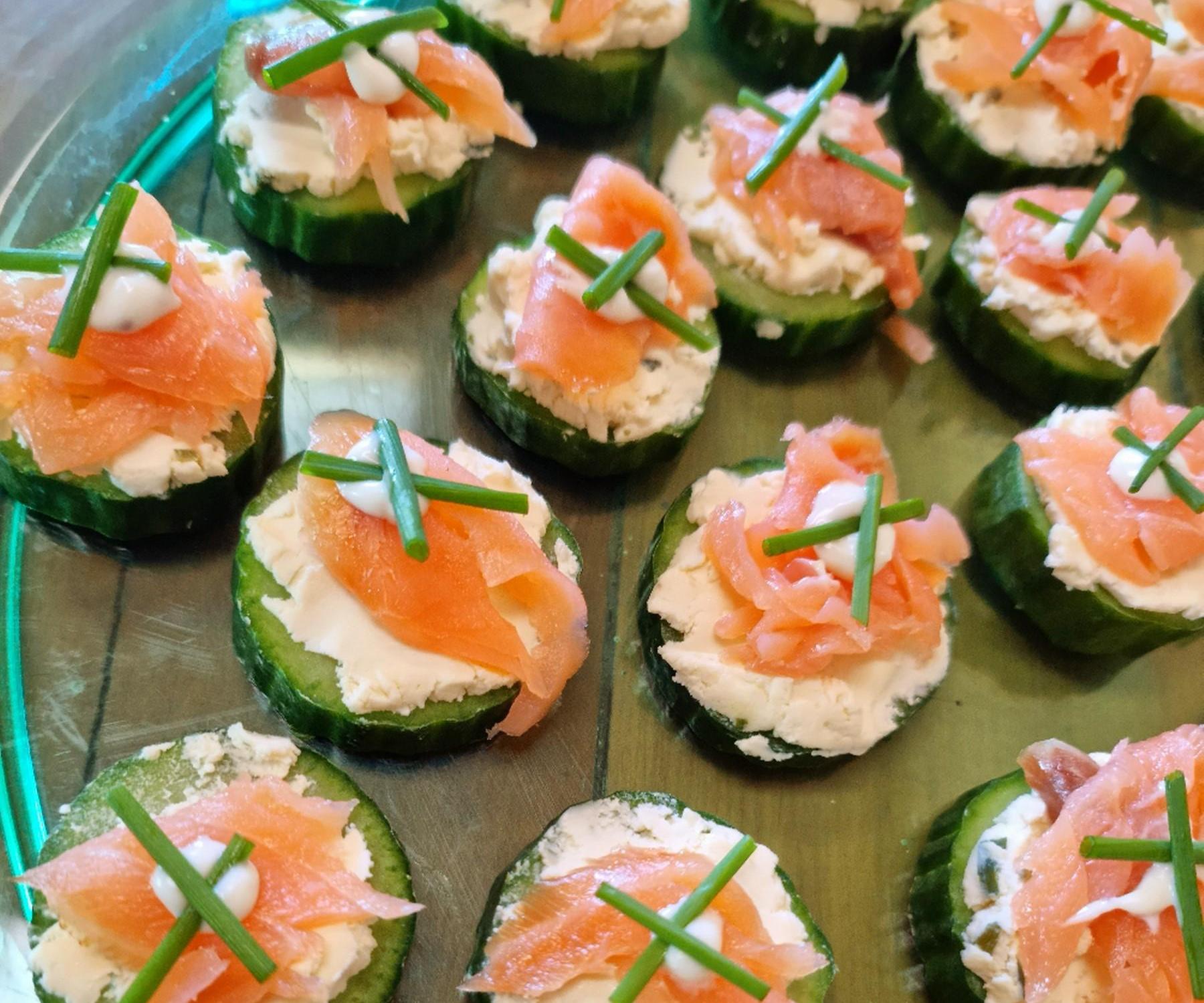 Savoury Cucumber Hors D'oeuvres