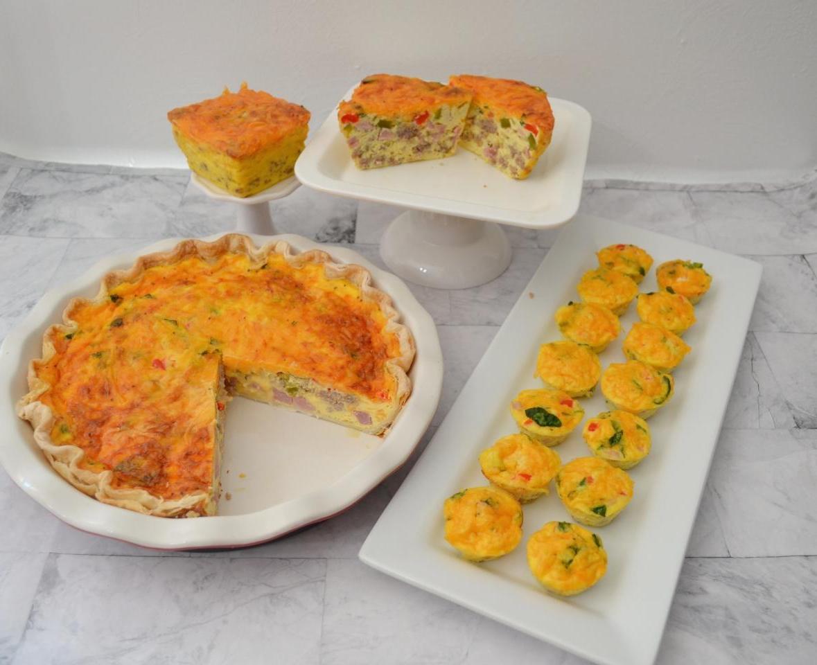LOADED QUICHE BIG-SMALL-SMALLEST